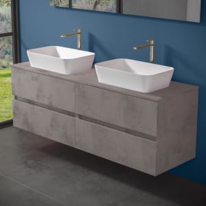 progettobagno Evo 54 Modular Doppel- Waschtischkonsole 160 cm