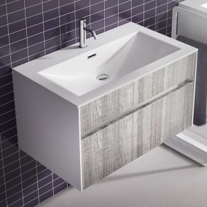 progettobagno Isola  Waschtisch mit Unterschrank 80 cm