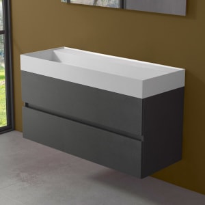 progettobagno Pianosa Hitek Waschtisch mit Unterschrank 120 cm wandhängend ohne Hahnloch