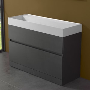 progettobagno Pianosa Hitek Waschtisch mit Unterschrank 120 cm bodenstehend ohne Hahnloch