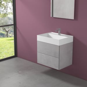 progettobagno Pianosa Hitek Waschtisch mit Unterschrank 60 cm wandhängend