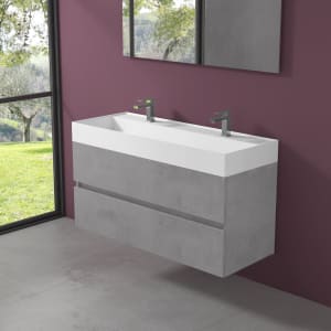 progettobagno Pianosa Hitek Waschtisch mit Unterschrank 120 cm wandhängend