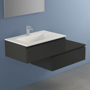progettobagno Stresa Duo 130 cm mit Lago Möbelwaschtisch links