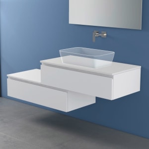 progettobagno Stresa Duo Modular Waschtischkonsole 160 cm rechts