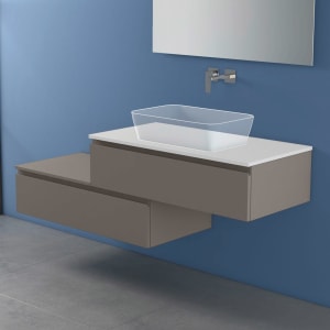 progettobagno Stresa Duo Modular Waschtischkonsole 160 cm rechts