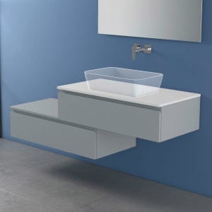 progettobagno Stresa Duo Modular Waschtischkonsole 160 cm rechts
