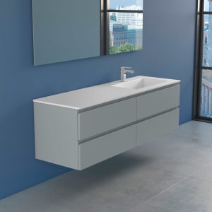 progettobagno Stresa Lago Waschtisch mit Unterschrank  160 cm, Ausführung rechts