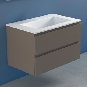 progettobagno Stresa Lago Waschtisch mit Unterschrank 80 cm ohne Hahnloch