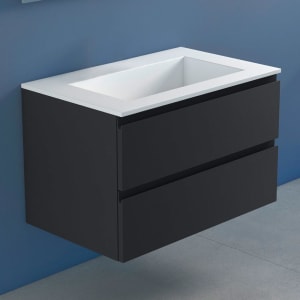 progettobagno Stresa Lago Waschtisch mit Unterschrank 80 cm ohne Hahnloch