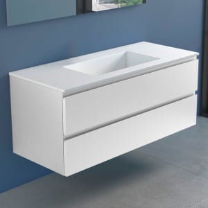 progettobagno Stresa Lago Waschtisch mit Unterschrank 120 cm ohne Hahnloch
