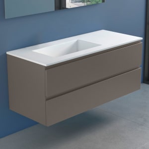 progettobagno Stresa Lago Waschtisch mit Unterschrank 120 cm, Ausführung links ohne Hahnloch