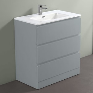 progettobagno Stresa Tre Waschtisch mit Unterschrank 80 cm bodenstehend