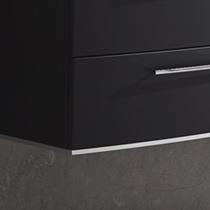 Puris b • bright Dekorplatte mit Chromkante 119,4 cm, rund