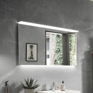 Puris b • essence Badspiegel 80 cm mit LED-Flächenleuchte