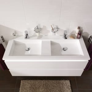 Puris b • straight Waschtischunterschrank 140 cm mit 2 Auszügen