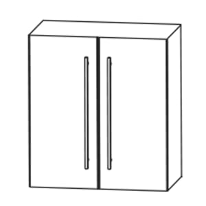 Puris c!mano Oberschrank 60 cm mit 2 Türen, Griff 359