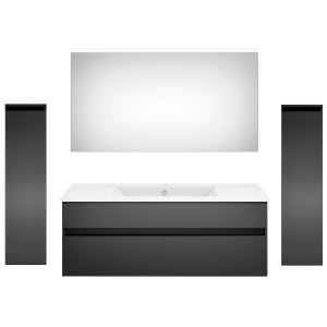 Puris Next4You twenty one Waschtischkombination 120 cm mit Spiegel und 2 Mittelschränken