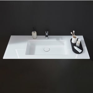 Puris Rounds Glas-Möbelwaschtisch 123,2 cm