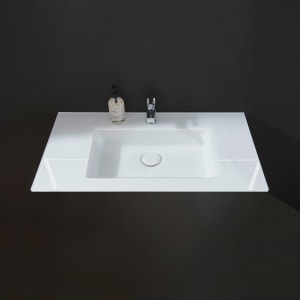 Puris Rounds Glas-Möbelwaschtisch 93,2 cm