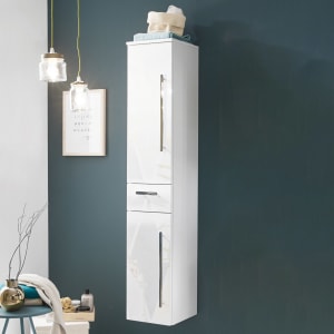 Puris Speed Hochschrank 30 cm mit 2 Türen, Anschlag links und 1 Schubkasten