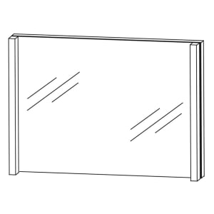 Puris Speed Flächenspiegel 80 x 64 cm mit LED-Beleuchtung beidseitig