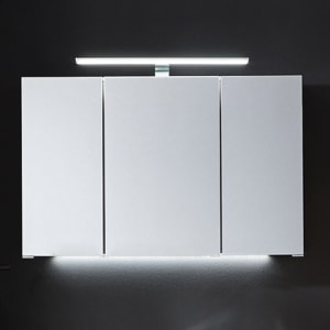 Puris Speed Serie 3 Spiegelschrank 100 cm mit 3 Türen
