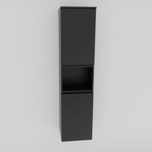 Puris Vora Hochschrank 30 cm mit 2 Türen, Anschlag links und 1 offenem Fach