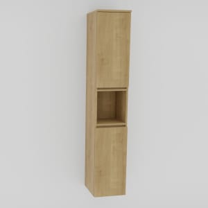 Puris Vora Hochschrank 30 cm mit 1 Tür, Anschlag links und Wäschekippe