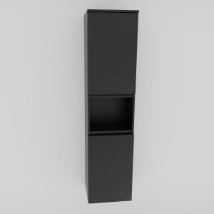 Puris Vora Hochschrank 40 cm mit 2 Türen, Anschlag links und 1 offenem Fach