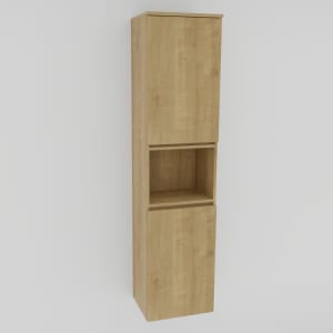 Puris Vora Hochschrank 40 cm mit 1 Tür, Anschlag links und Wäschekippe