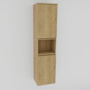 Puris Vora Hochschrank 40 cm mit 1 Tür, Anschlag rechts und Wäschekippe