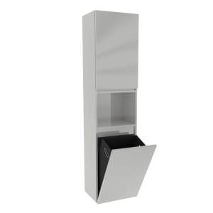 Puris Vora Hochschrank 40 cm mit 1 Tür, Anschlag links und Wäschekippe