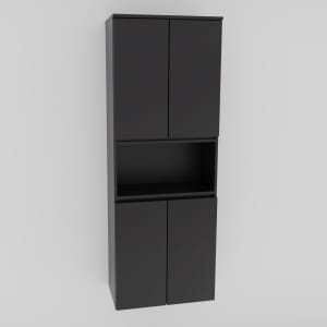 Puris Vora Hochschrank 60 cm mit 2 Türen und Wäschekippe