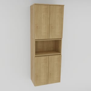 Puris Vora Hochschrank 60 cm mit 2 Türen und Wäschekippe