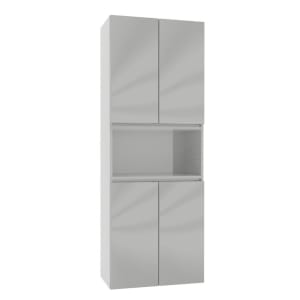 Puris Vora Hochschrank 60 cm mit 4 Türen und 1 offenem Fach