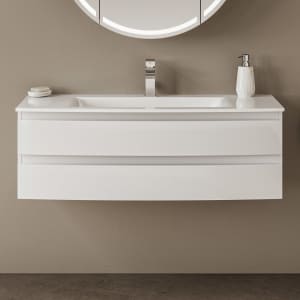 Puris Vora Badmöbel-Set 121,2 cm evermite Waschtisch mit Unterschrank