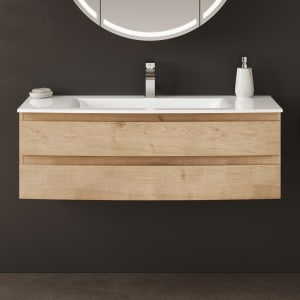 Puris Vora Badmöbel-Set 121,2 cm evermite Waschtisch mit Unterschrank