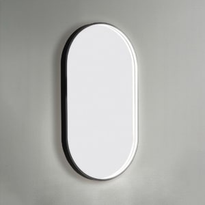 Puris Vora Flächenspiegel oval mit Spiegelheizung