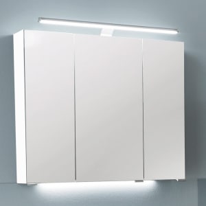 Puris Vuelta Spiegelschrank Serie A 70 x 15 x 64 cm mit LED-Aufbauleuchte