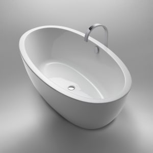 Repabad Ferrara freistehende Ovalbadewanne 170 x 85 cm