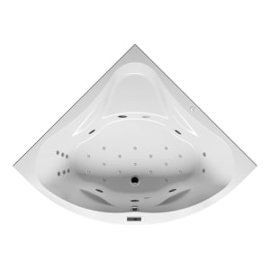 Riho Neo Whirlpool 140 x 140 cm mit Bliss Whirlsystem, Version rechts