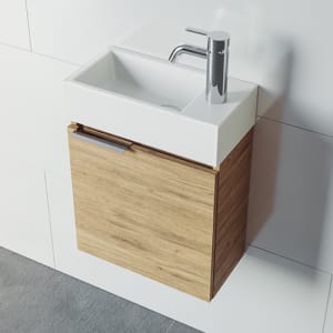 Riho Spring RISE Waschtisch mit Unterschrank für Gäste WC, 1 Tür, 40 cm, Becken links