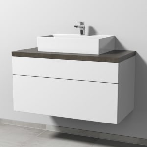 Sanipa 2morrow Badmöbel-Set 100,4 cm mit Keramik-Waschtisch Memento 2.0