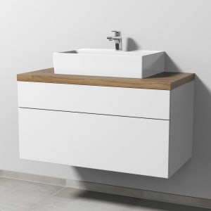 Sanipa 2morrow Badmöbel-Set 100,4 cm mit Keramik-Waschtisch Memento 2.0