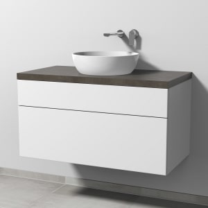 Sanipa 2morrow Badmöbel-Set 100,4 cm mit Keramik-Waschtisch Artis rund