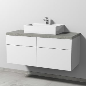 Sanipa 2morrow Badmöbel-Set 120,4 cm mit Keramik-Waschtisch Memento 2.0