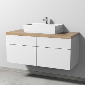 Sanipa 2morrow Badmöbel-Set 120,4 cm mit Keramik-Waschtisch Memento 2.0