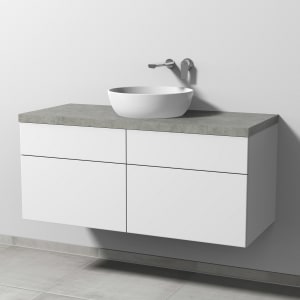 Sanipa 2morrow Badmöbel-Set 120,4 cm mit Keramik-Waschtisch Artis rund