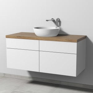 Sanipa 2morrow Badmöbel-Set 120,4 cm mit Keramik-Waschtisch Artis rund