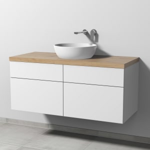 Sanipa 2morrow Badmöbel-Set 120,4 cm mit Keramik-Waschtisch Artis rund